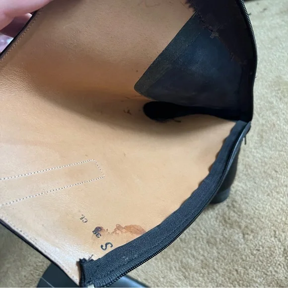 Women's Equestrian Horse Riding Boots Zip Black Lace Up Size US 7.5 European 38 - Picture 4 of 15